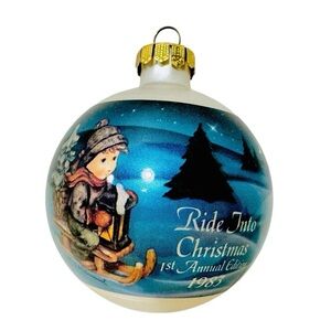 Goebel M.J Hummel Vintage 1983 Ride Into Christmas First Annual Edition Ornament